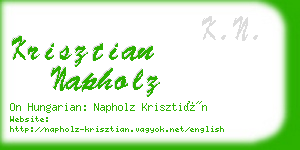 krisztian napholz business card